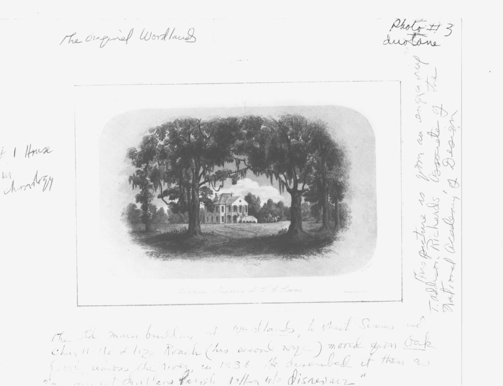 Original photo of Woodlands Plantation